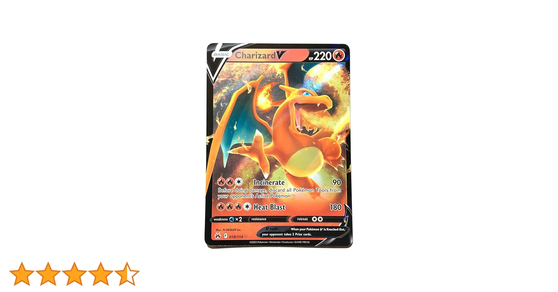Charizard V リザードンＶ Charizard V 153/172 - Brilliant Stars - Ultra Rare Pokemon